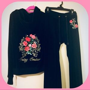 🎀🎀Juicy Couture Jacket and Pants Set Lg